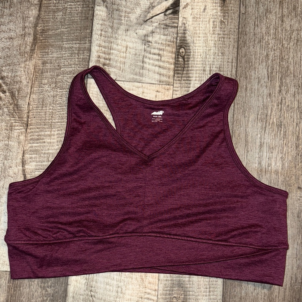 Avia Burgundy Sports Bra-Size XXXL